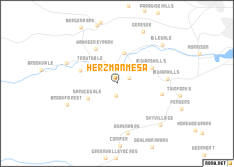 map of Herzman Mesa