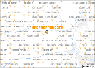 map of Herzogenaurach