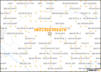 map of Herzogenreuth