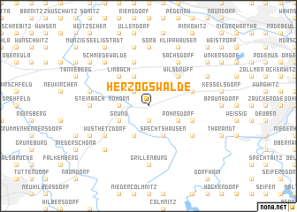 map of Herzogswalde