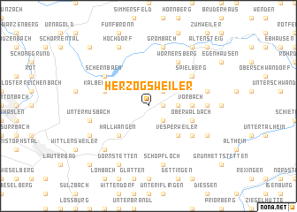 map of Herzogsweiler