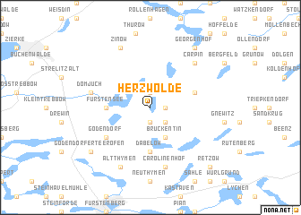 map of Herzwolde