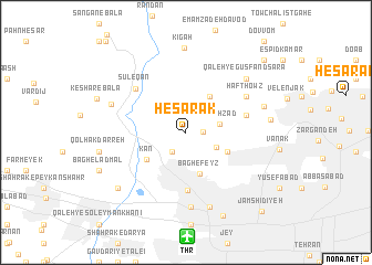 map of Ḩeşārak