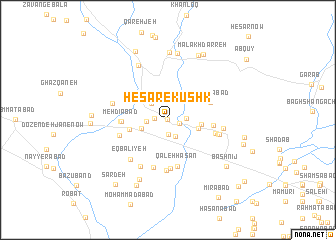 map of Ḩeşār-e Kūshk