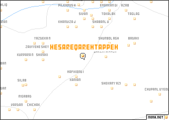 map of Ḩeşār-e Qareh Tappeh
