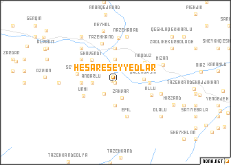 map of Ḩeşār-e Seyyedlar