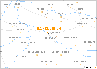 map of Ḩeşār-e Soflá