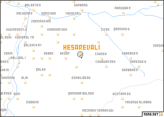 map of Ḩeşār-e Valī