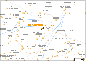 map of Ḩeşār Kalak-e Pā\