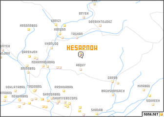 map of Ḩeşār Now