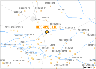 map of Ḩeşārqelīch