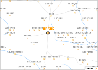 map of Ḩeşār