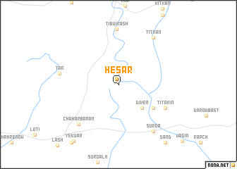 map of Ḩeşār