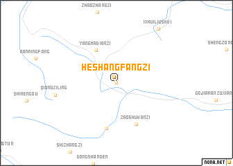 map of Heshangfangzi