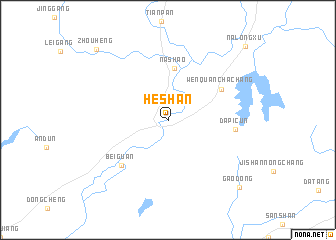 map of Heshan