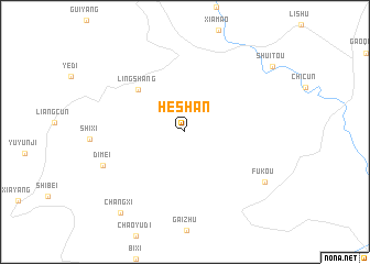 map of Heshan