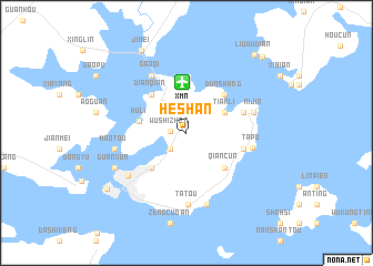 map of Heshan