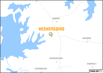 map of Heshengqiao