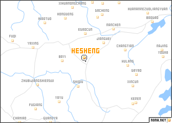 map of Hesheng