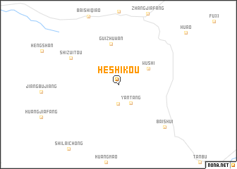 map of Heshikou