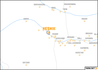 map of Heshīk