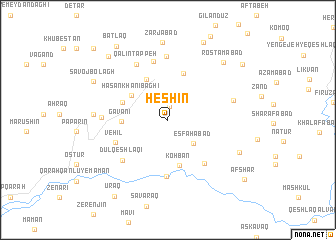 map of Heshīn