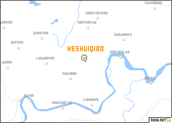 map of Heshuiqiao