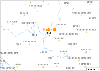 map of Heshui