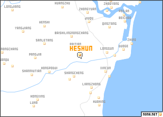 map of Heshun