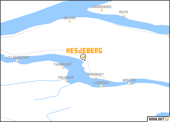 map of Hesjeberg