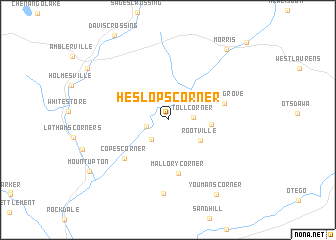 map of Heslops Corner