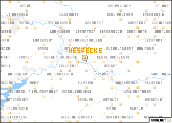 map of Hespecke