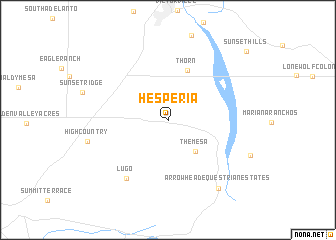 map of Hesperia