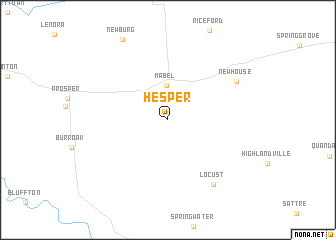 map of Hesper