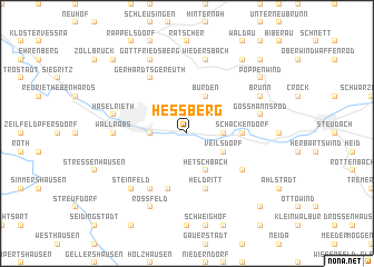 map of Heßberg