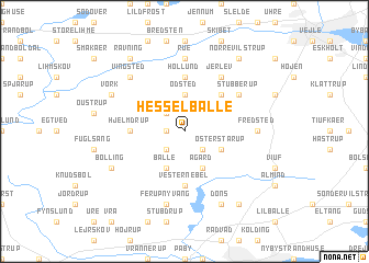 map of Hesselballe