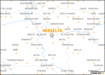 map of Hesselte
