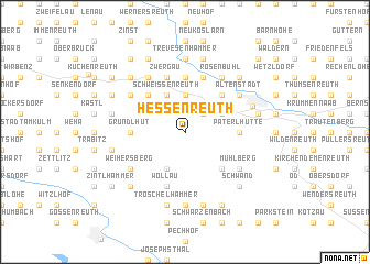 map of Hessenreuth