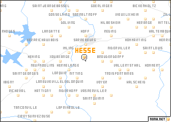 map of Hesse