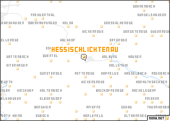 map of Hessisch Lichtenau