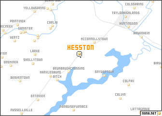 map of Hesston