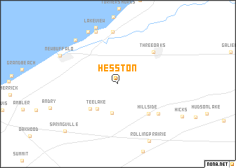 map of Hesston