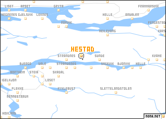 map of Hestad