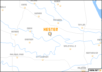map of Hester