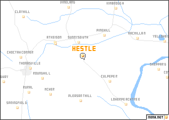 map of Hestle