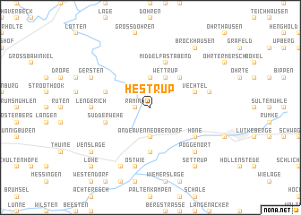 map of Hestrup