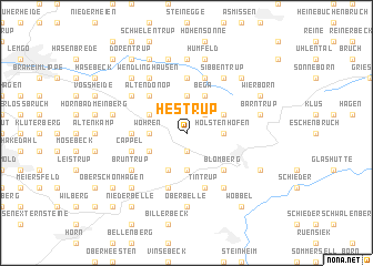 map of Hestrup