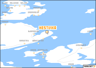 map of Hestvika