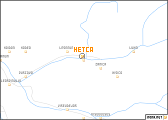 map of Heţca