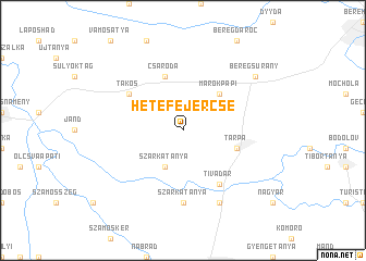 map of Hetefejércse